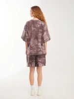Шорти трикотажні тайдай жіночі LAWA K-WTC02389 S Коричневий shop (2000999638251)  Фото №2