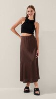 Спідниця однотонна жіноча LAWA WTC02434 L Шоколад shop (2000999218736)  Фото №0