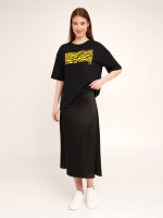 Спідниця однотонна жіноча LAWA WTC02359 S Чорний shop (2000990467218)  Фото №1