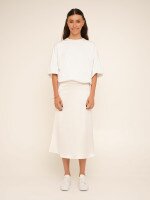 Спідниця однотонна жіноча LAWA WTC02359 M Молочний shop (2000990586421)