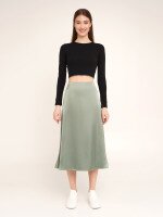 Спідниця однотонна жіноча LAWA WTC02359 M Оливковий shop (2000990485250)  Фото №0