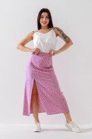 Спідниця з візерунком жіноча LAWA WTC02303 L Рожево-білий shop (2000990667380)