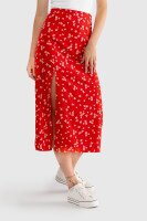 Спідниця з візерунком жіноча LAWA WTC02303 XS Червоний shop (2000989924289)