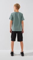 Спортивні шорти однотонні для хлопчика LAWA BBC02329 140 см Чорний shop (2000999217937)  Фото №2