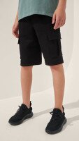 Спортивні шорти однотонні для хлопчика LAWA BBC02329 134 см Чорний shop (2000999217920)