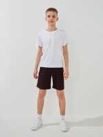 Спортивні шорти однотонні для хлопчика LAWA BBC02333 134 см Коричневий shop (2000999593383)  Фото №0