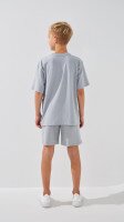 Спортивні шорти однотонні для хлопчика LAWA BBC02333 134 см Світло-сірий shop (2000999215995)  Фото №2