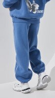 Спортивні штани джогери однотонні жіночі LAWA WTC02450 L Сіро-синій shop (2000999384578)  Фото №3