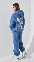 Спортивні штани джогери однотонні жіночі LAWA WTC02450 L Сіро-синій shop (2000999384578)  Фото №4
