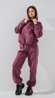 Спортивні штани джогери однотонні жіночі LAWA WTC02450 S Сливовий shop (2000999381416)  Фото №0