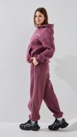 Спортивні штани джогери однотонні жіночі LAWA WTC02450 S Сливовий shop (2000999381416)  Фото №2