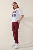 Спортивні штани джогери жіночі LAWA WBC02463 XS Бордовий shop (2000991061552)  Фото №2