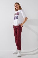 Спортивні штани джогери жіночі LAWA WBC02463 XS Бордовий shop (2000991061552)  Фото №2