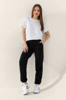 Спортивні штани джогери жіночі LAWA WBC02463 XS Чорний shop (2000990984616)  Фото №1