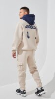 Спортивні штани карго-джогери чоловічі LAWA MBC02385 2XL Сіро-бежевий shop (2000999368356)  Фото №3