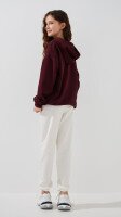 Спортивні штани однотонні для дівчинки LAWA GBC02330 146 см Молочний shop (2000999470981)  Фото №3
