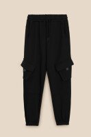 Спортивні штани однотонні для хлопчика LAWA BBC02322 134 см Чорний shop (2000991035881)