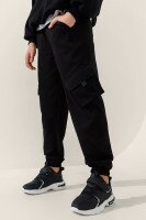 Спортивні штани однотонні для хлопчика LAWA BBC02322 164 см Чорний shop (2000999479236)