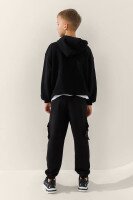 Спортивні штани однотонні для хлопчика LAWA BBC02322 164 см Чорний shop (2000999479236)  Фото №3