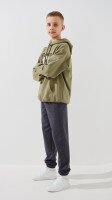 Спортивні штани однотонні для хлопчика LAWA BBC02324 134 см Графітовий shop (2000991050785)  Фото №1