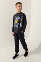 Спортивні штани однотонні для хлопчика LAWA BBC02324 122 см Графітовий shop (2000991050761)  Фото №0