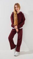 Спортивні штани палаццо для дівчинки LAWA GBC02380 146 см Вишневий shop (2000999458934)  Фото №1