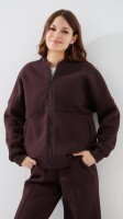 Спортивні штани палаццо однотонні жіночі LAWA WBC02432 L Шоколадний shop (2888000025715)  Фото №0