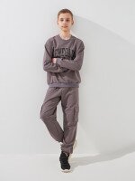 Спортивний костюм світшот+штани для хлопчика LAWA P-BB02338 146 см Коричневий-графітовий shop (2000999531286)