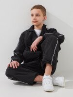 Спортивний костюм толстовка+штани для хлопчика LAWA BBC02350 140 см Чорний shop (2000999567131)  Фото №0