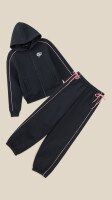 Спортивний костюм толстовка+штани з принтом для дівчинки LAWA P-GT02302 134 см Графітовий shop (2000999394195)