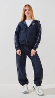 Спортивний костюм толстовка+штани з принтом для дівчинки LAWA P-GT02302 134 см Графітовий shop (2000999394195)  Фото №2
