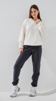 Спортивні штани джогери однотонні жіночі LAWA WBC02438 XS Графітовий shop (2000990850225)  Фото №0
