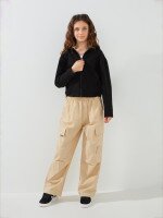 Штани однотонні для дівчинки LAWA GBC02359 146 см Пісочний shop (2000999563713)  Фото №1