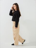 Штани однотонні для дівчинки LAWA GBC02359 146 см Пісочний shop (2000999563713)  Фото №2