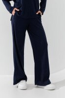 Штани палаццо однотонні жіночі LAWA K-WBC02309 XS Темно-синій shop (2000991038318)