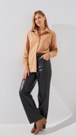 Штани прямі однотонні жіночі LAWA WTC02422 S Чорний shop (2888000018304)  Фото №0