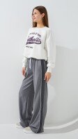 Штани прямі з візерунком жіночі LAWA WTC02467 XL Сірий shop (2000999551130)  Фото №1