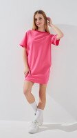 Сукня-футболка однотонна для дівчинки LAWA GBC02346 134 см Рожевий shop (2000999323416)  Фото №0