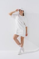 Сукня однотонна жіноча LAWA WBC02308 L Молочний shop (2000990596574)