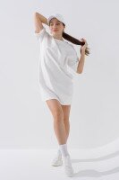 Сукня однотонна жіноча LAWA WBC02308 L Молочний shop (2000990596574)  Фото №0