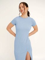 Сукня однотонна жіноча LAWA WBC02371 2XL Блакитний shop (2000999170416)  Фото №2