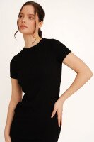 Сукня однотонна жіноча LAWA WBC02371 M Чорний shop (2000990452559)  Фото №3