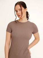 Сукня однотонна жіноча LAWA WBC02371 XS Мокко shop (2000990639103)  Фото №3