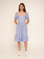 Сукня однотонна жіноча LAWA WTC02382 S Блакитний shop (2000990648747)  Фото №3