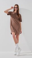 Сукня однотонна жіноча LAWA WBC02304 XS Шоколад shop (2000999196928)  Фото №1