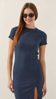 Сукня однотонна жіноча LAWA WBC02371 L Графітовий shop (2000999182778)  Фото №1