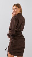 Сукня однотонна жіноча LAWA WBC02475 XS Шоколадний shop (2888000019875)  Фото №2