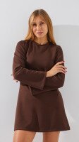 Сукня однотонна жіноча LAWA WTC02417 XS Шоколадний shop (2888000019141)  Фото №0