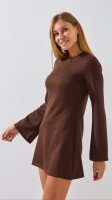 Сукня однотонна жіноча LAWA WTC02417 XS Шоколадний shop (2888000019141)  Фото №2
