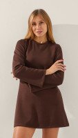 Сукня однотонна жіноча LAWA WTC02417 XS Шоколадний shop (2888000019141)  Фото №2
